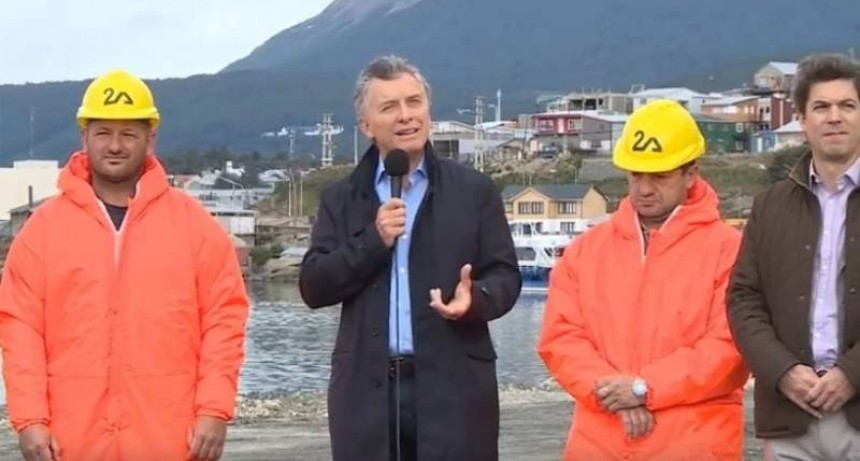 Macri encabezó un acto en Ushuaia