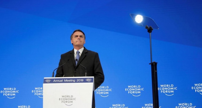 Bolsonaro defendió el ambiente en Davos