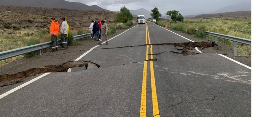 La Ruta Nacional 51 cortada entre Campo Quijano y San Antonio de los Cobres