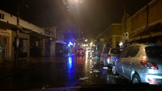 Las intensas lluvias del dìa de ayer dejaron la ciudad en un caos