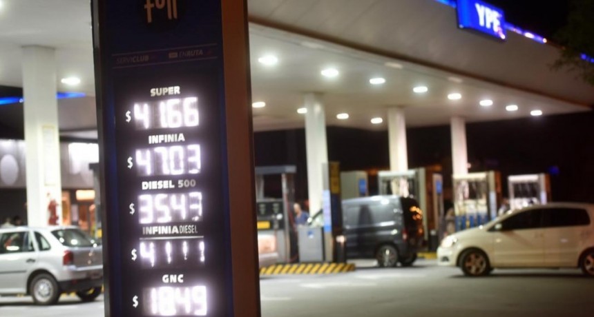 YPF aumenta sus combustibles