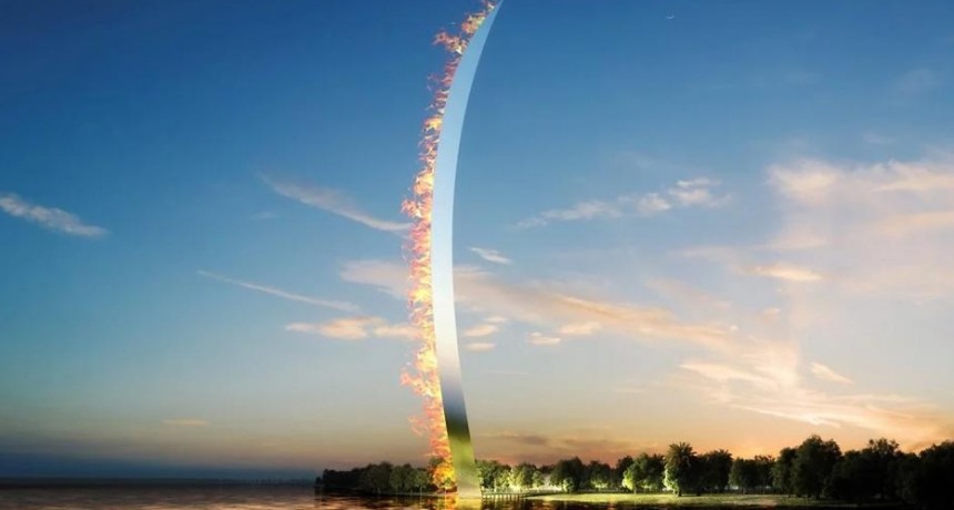 Proponen colosal sable llameante en honor al General San Martín