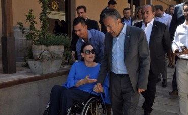 La vicepresidenta Gabriela Michetti estuvo en la Fiesta de la Vendimia