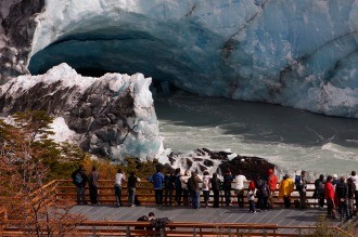 El glaciar Perito Moreno inició su proceso de ruptura