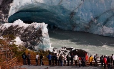 El glaciar Perito Moreno inició su proceso de ruptura
