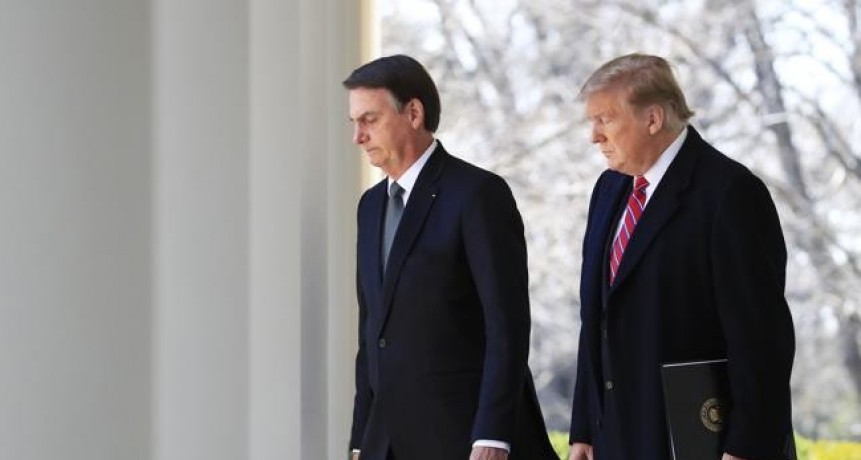 Donald Trump recibió al presidente de Brasil