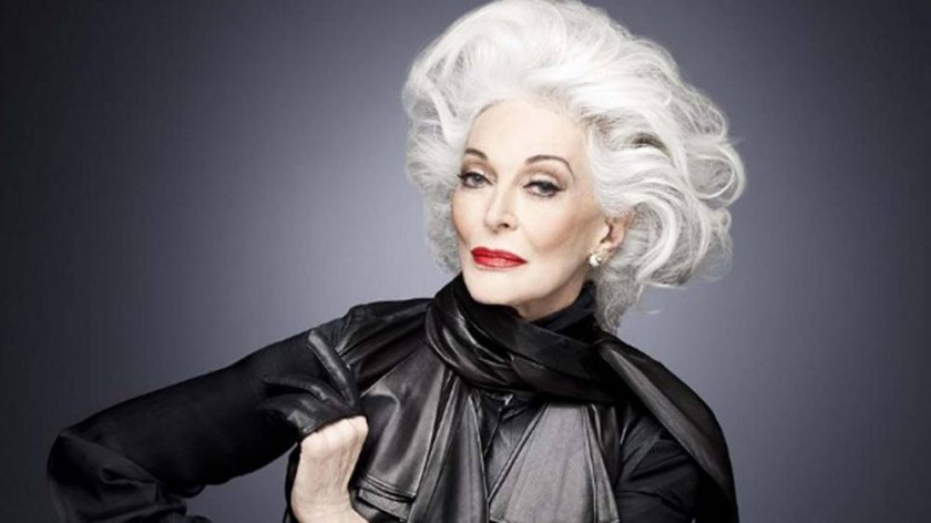 Carmen Dell'Orefice modelo de 85 años impactó en la semana de la alta  costura de París