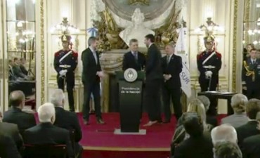 El ministro Montero participó en la firma del en Casa Rosada