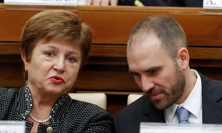 Martín Guzmán y Kristalina Georgieva, reunidos en Washington