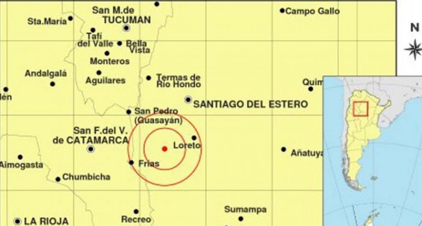Un fuerte sismo se sintió en las ciudades de Santiago del Estero