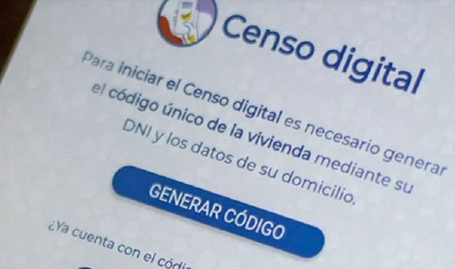  El censo digital fue completado por el 30% de las viviendas
