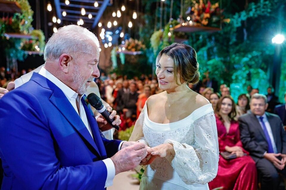 Lula Da Silva expresidente de Brasil contrajo matrimonio con Janja