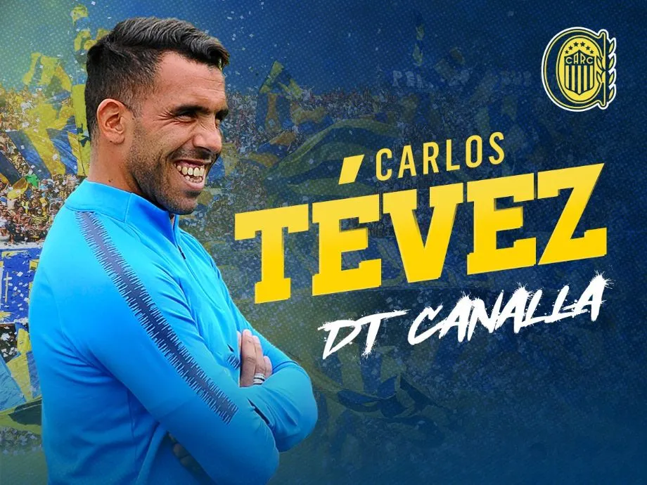 Carlos Tevez fue presentado como nuevo entrenador de Rosario Central
