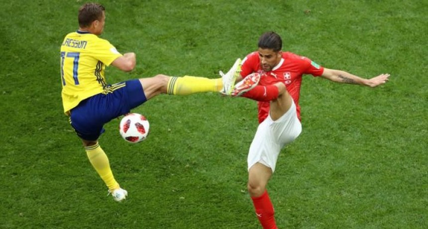 Suecia derrotó a Suiza y avanzó a cuartos de final