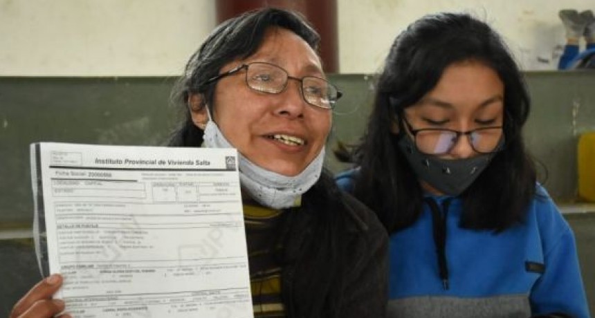 Se sorteo 295 casas del barrio Pereyra Rozas 