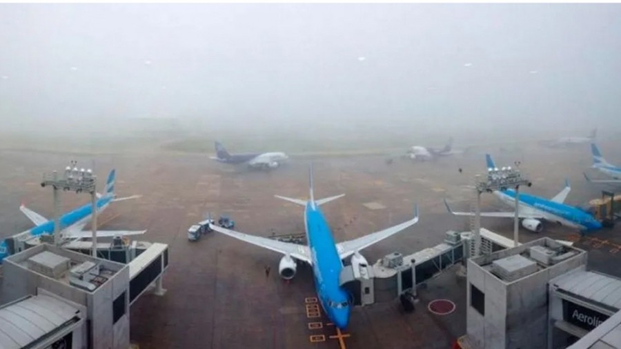 Vuelos afectados por la niebla en Ezeiza y Aeroparque
