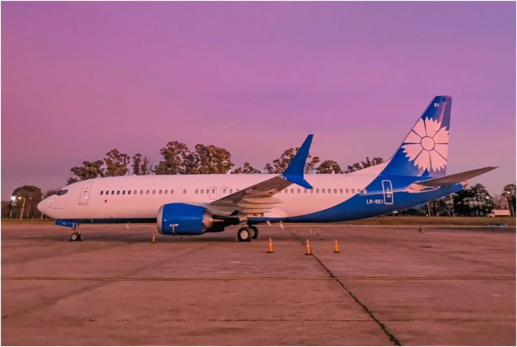 Aerolíneas Argentinas recibió un nuevo avión Boeing 737 Max 8 