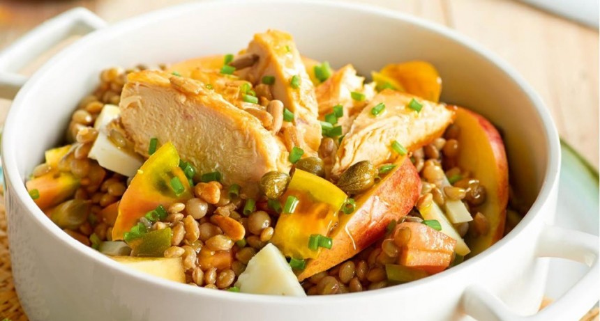 Ensalada de lentejas a la improvisada