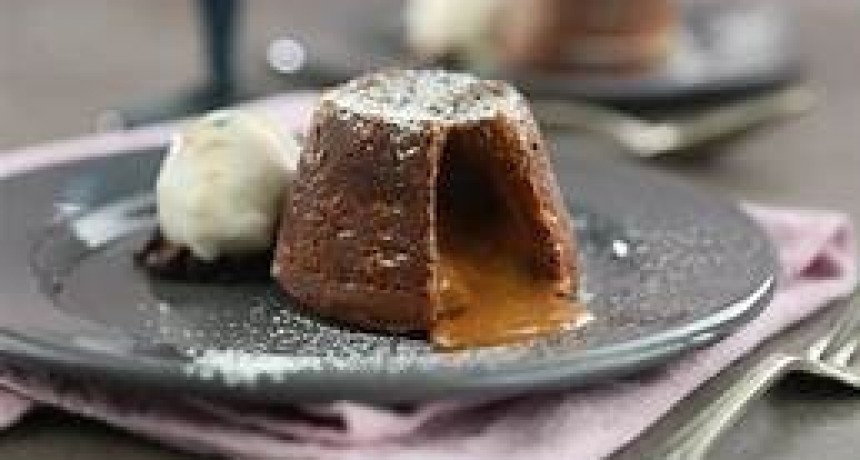 Volcan de dulce de leche