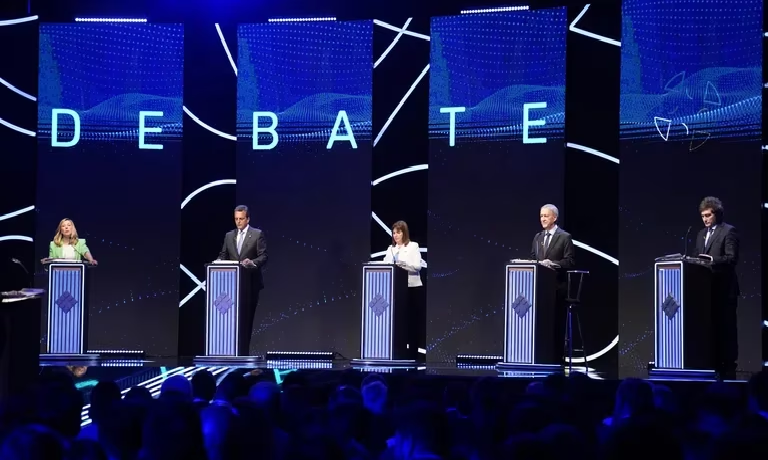 El debate presidencial 2023 dejò 44 puntos de rating