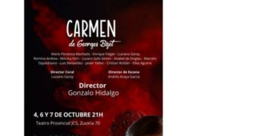 La Orquesta Sinfónica  y el Estudio Coral presentan Carmen