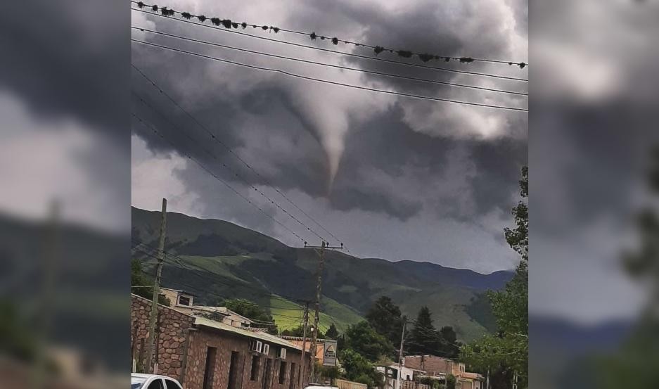 Tafí del Valle se vio sorprendida por un tornado 